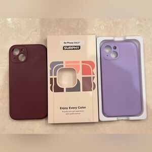 Surphy iPhone 13 bundle of silicone phone cases